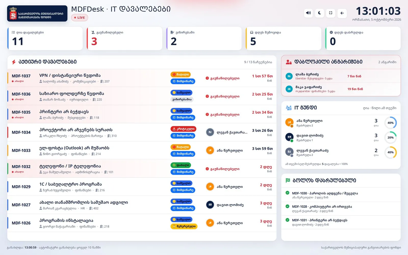 Живой монитор